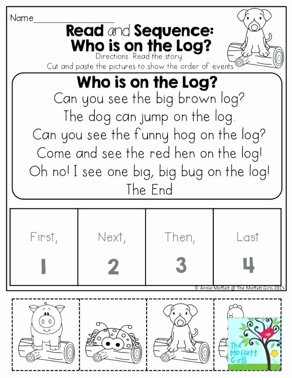 Retell Worksheet First Grade Free Sequencing Worksheets