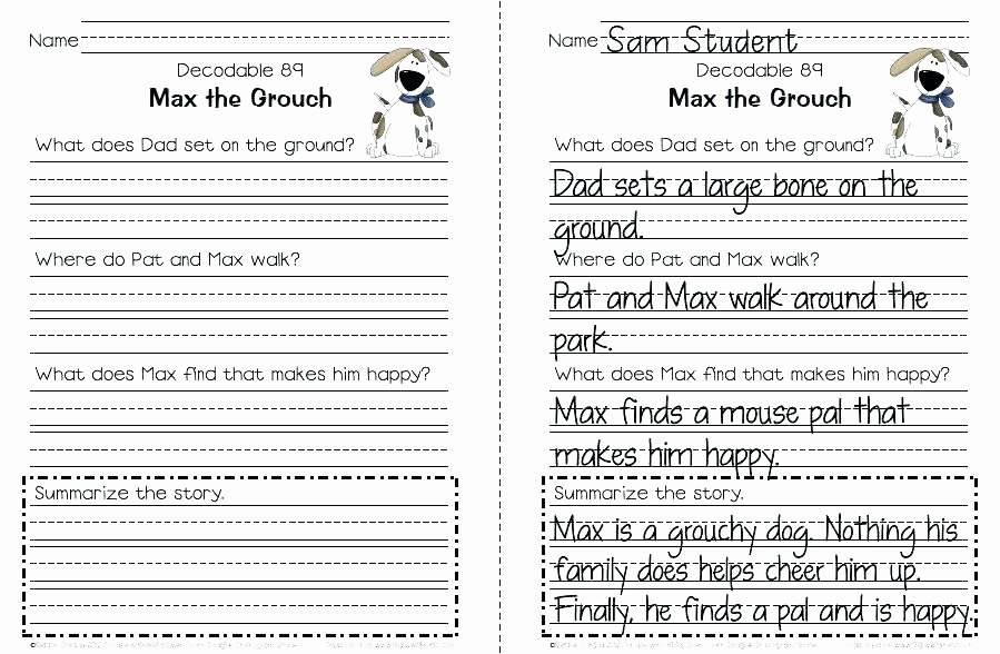 Retell Worksheet First Grade Writing Worksheets for First Grade – Hapsofcalub