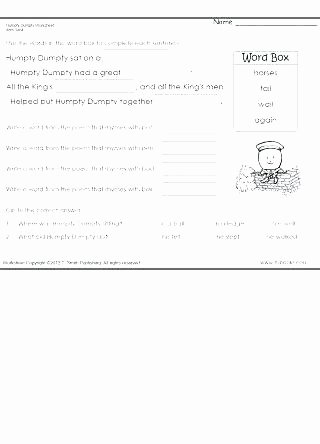 Rhyming Worksheets for Preschoolers Rhyming sounds Worksheets
