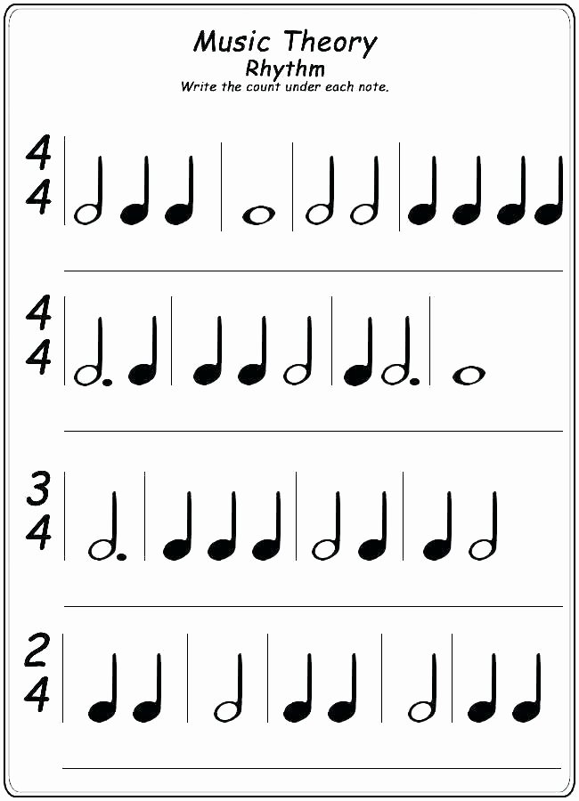Rhythm Counting Worksheet Pdf Awesome Piano Worksheets
