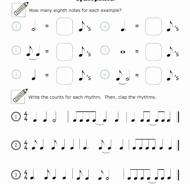 Rhythm Counting Worksheets Math Counting Worksheets