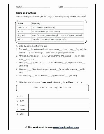 Root Word Practice Worksheet Ly Words Worksheets – Openlayers