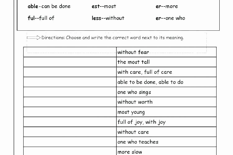 Root Word Worksheets 3rd Grade New and Prefixes Suffixes Roots Worksheets Middle School Part 4