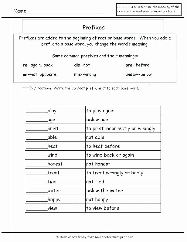 Root Words Worksheet 2nd Grade Prefix and Suffix Worksheets 2nd Grade – Primalvape