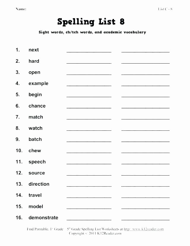 Root Words Worksheet 2nd Grade Vocabulary Words Worksheet the Best Worksheets Image