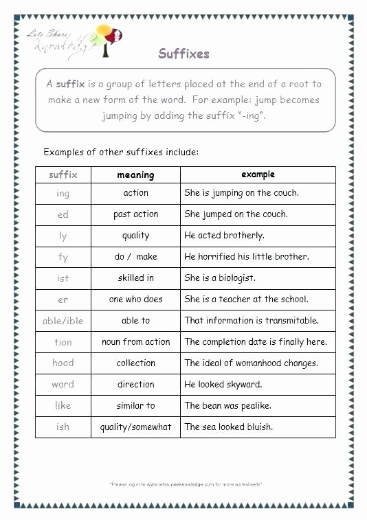 Root Words Worksheet 5th Grade Suffix Worksheets 5th Grade