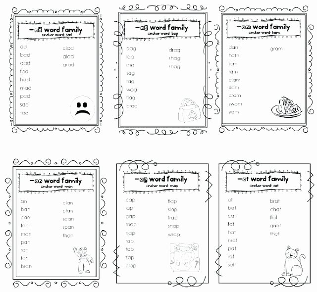 Root Words Worksheets 4th Grade Word Family Work Literacy and Worksheets for Kindergarten