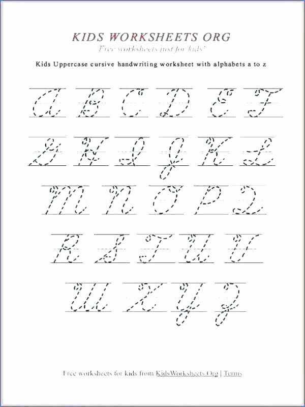 Russian Cursive Alphabet Practice Sheets Cursive Alphabet Worksheet format Writing Worksheets