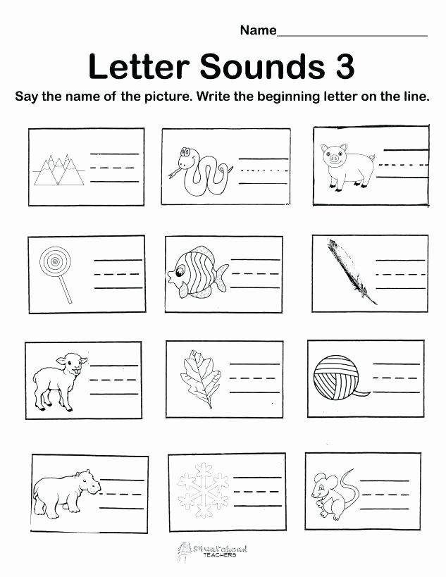 S sound Worksheets New Letter sound Worksheets Kindergarten