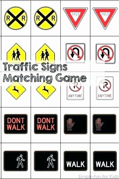 Safety Signs Worksheets for Kindergarten Traffic Signs Worksheets for Grade 1 Free Printable Road