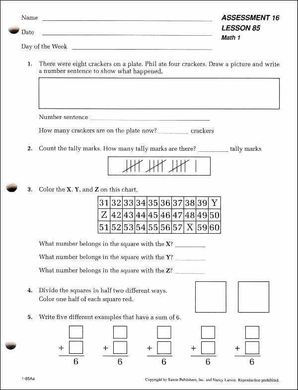 Saxon Math Worksheets 4th Grade Math Printable Worksheets Rten Free Printable Saxon Math