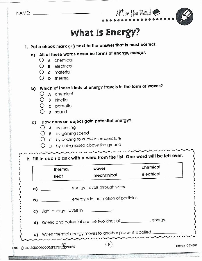 Science Worksheet 1st Grade Printables Of Science Grade 9 Worksheets Inspiracao Kids