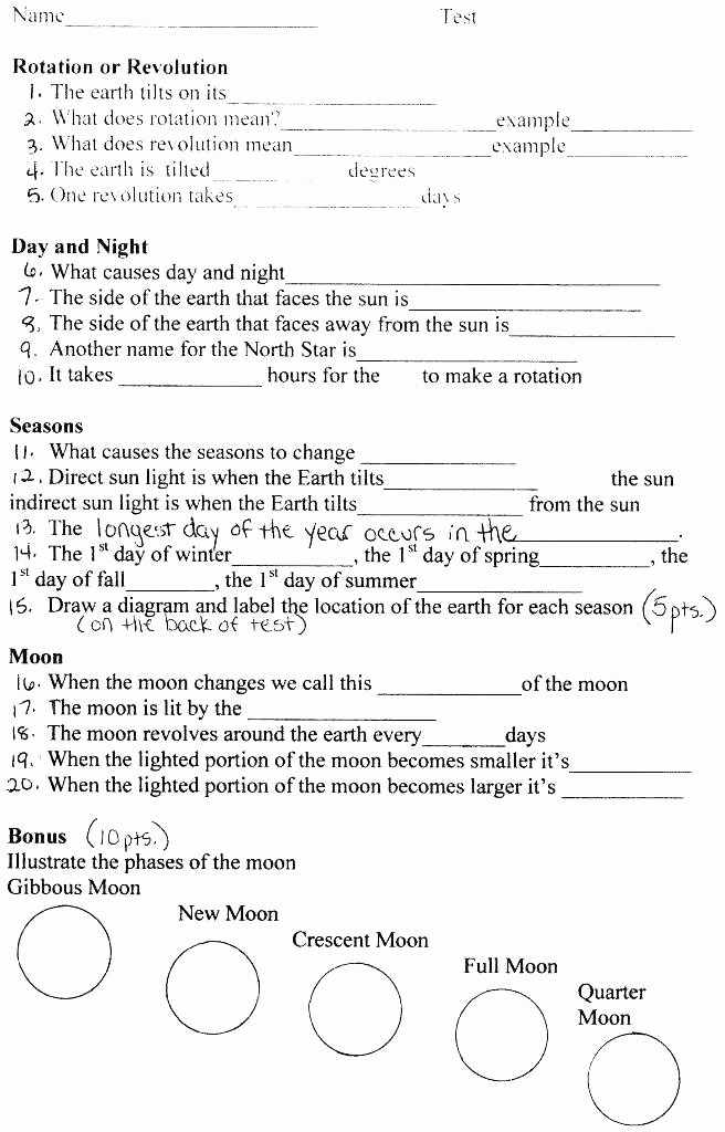 Scientific Method Worksheets 5th Grade Elementary Science Worksheets Grade Beautiful Physical Earth