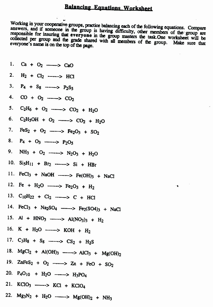 Scientific Notation Chemistry if8766 Balancing Reactions Worksheet Redox with Answers Pdf