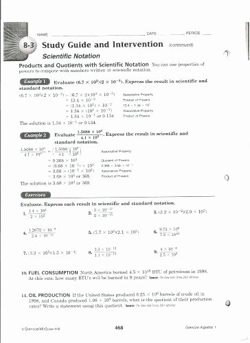 Scientific Notation Chemistry if8766 Scientific Notation Worksheet with Answers