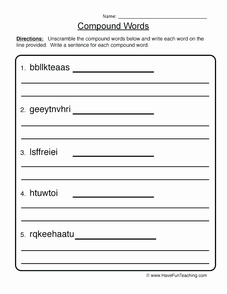 Scrambled Sentences Worksheets 2nd Grade Pound Words In Sentences Worksheets – Odmartlifestyle