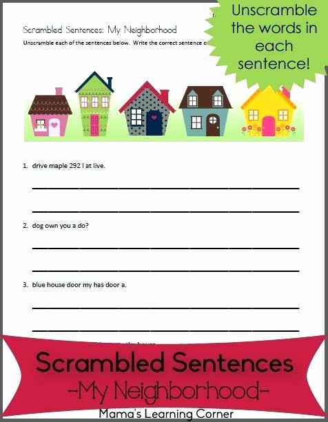 second grade sentence worksheets scrambled sentences worksheet for graders 2nd grade topic sentence worksheets