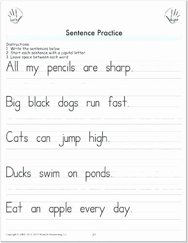 Scrambled Sentences Worksheets 2nd Grade Writing Good Sentences Worksheets