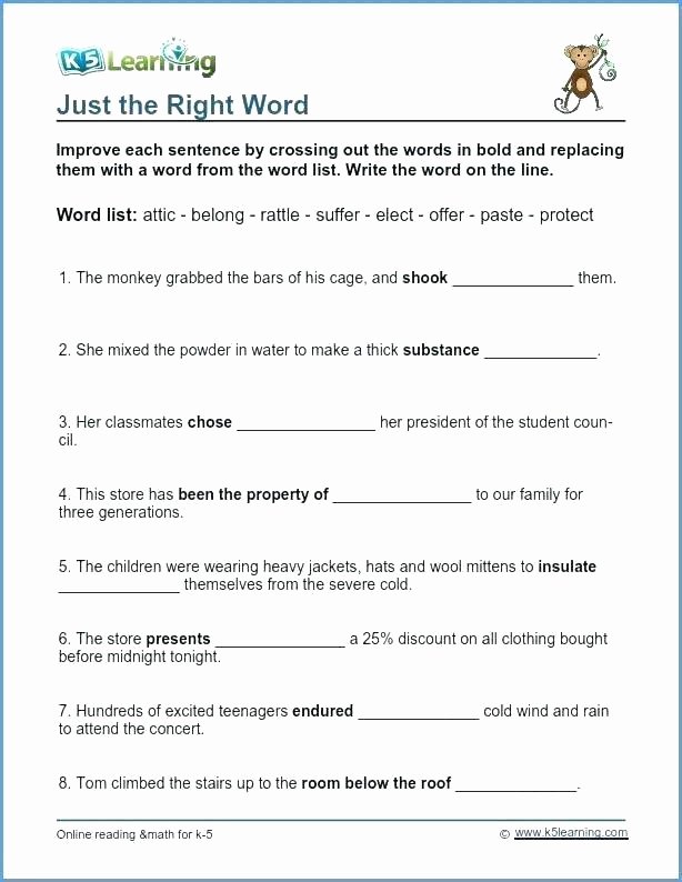 Scrambled Sentences Worksheets 3rd Grade Jumbled Sentences Worksheets for Grade 1 Continuous Tense