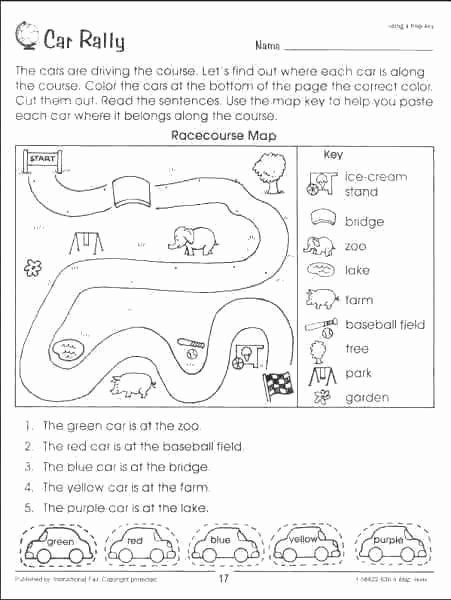 Second Grade Map Skills Worksheets A Workbooks Weather Map Worksheets Free Printable for Grade