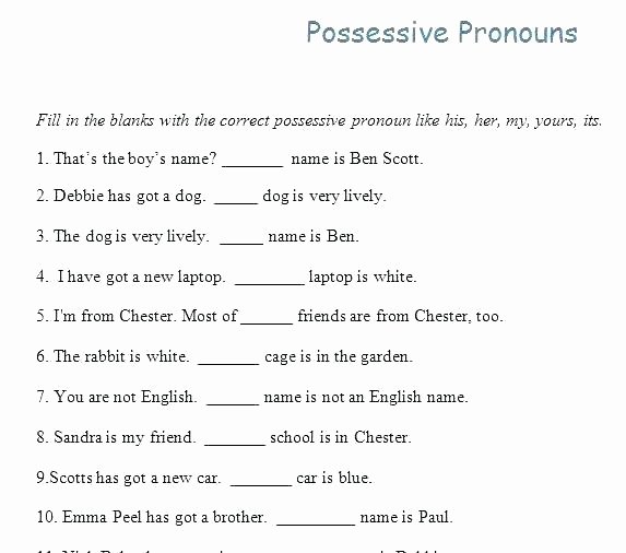 Second Grade Pronouns Worksheet Free Worksheets Subject Pronoun Worksheets for Grade 2