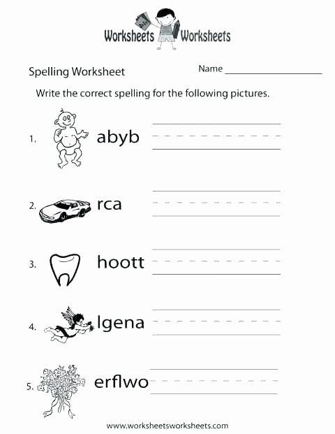 Second Grade Spelling Worksheets 4th Grade Spelling Worksheets