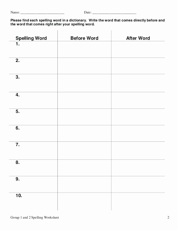 Second Grade Spelling Worksheets Second Grade Spelling Worksheets