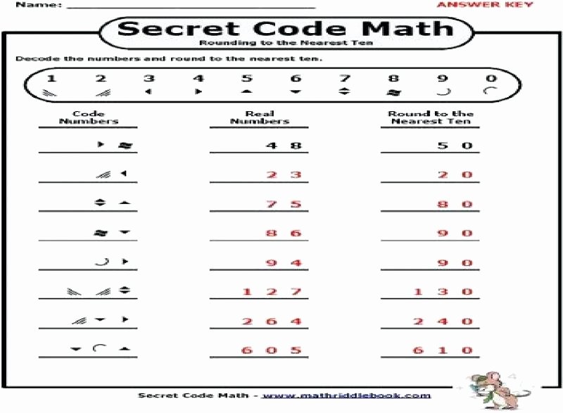 Secret Code Math Worksheets Unique Fun Printable Math Worksheets for Kindergarten Free Grade