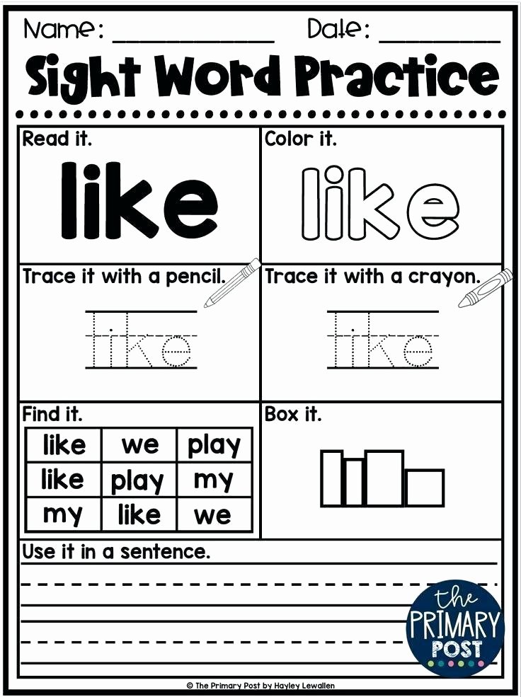 Segmenting Words Worksheets Here Sight Word Worksheets Grade First Words 1 High