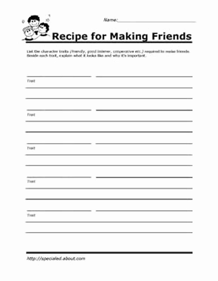 Self Esteem Worksheets for Children Printable Worksheets for Kids to Help Build their social