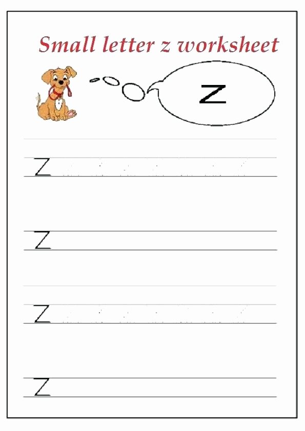 Semantic Relationships Worksheets Letter Z Worksheets for Preschool Free C K Let
