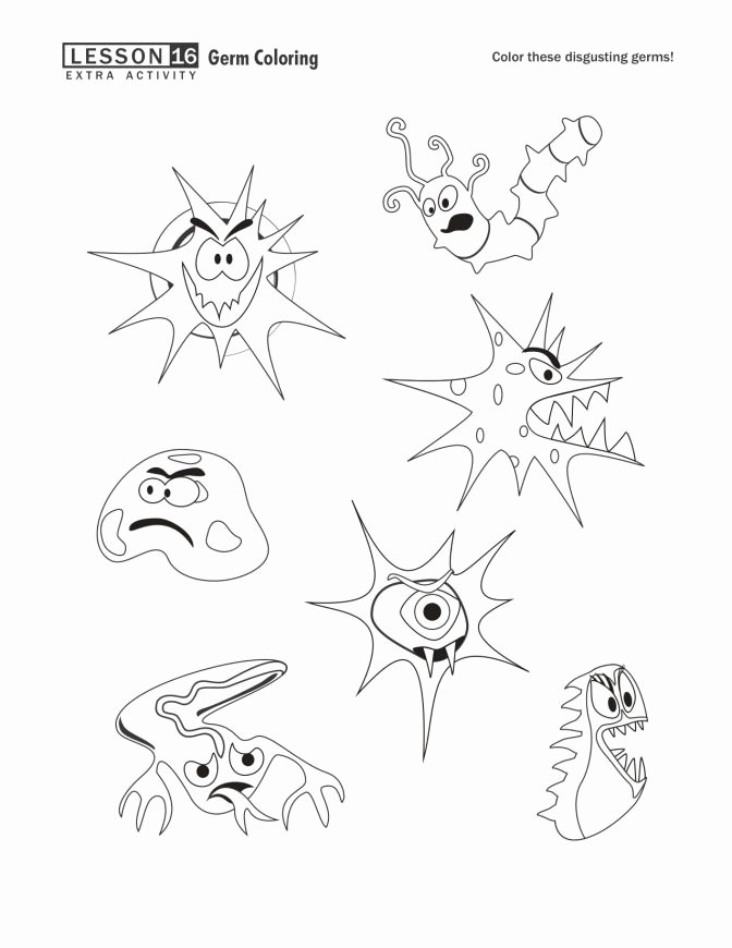 Sense Of Sight Worksheets Hand Washing Coloring Pages for Kids with Kindergarten