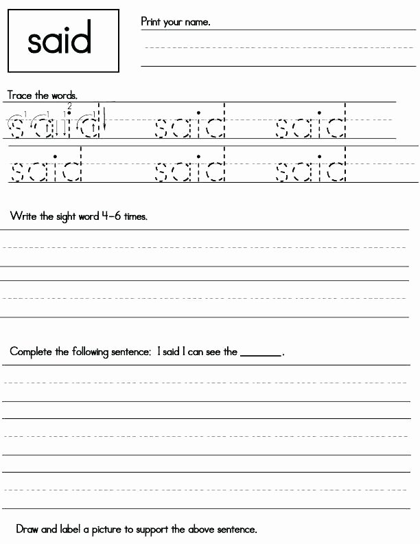 Sentence Worksheets First Grade Writing Practice Worksheets for Grade Grade Cursive