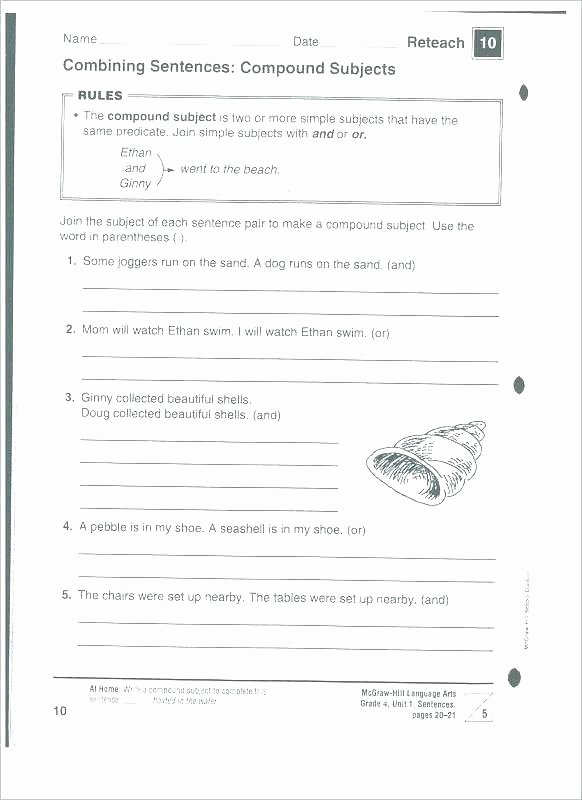Sentence Worksheets for First Grade Sentence Correction Worksheets – Slaterengineering