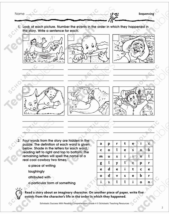 Sequence Of events Worksheet Sequencing Worksheets Kindergarten – 7th Grade Math Worksheets