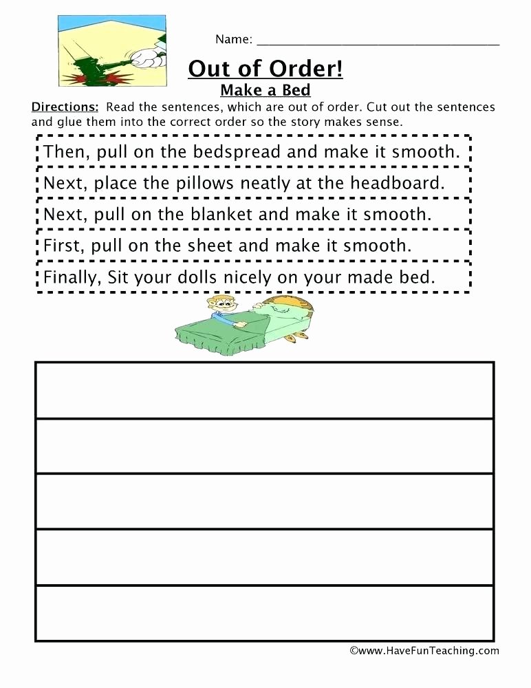Sequence Of events Worksheets Pdf Elegant Sequencing events Worksheets for Grade 3 Math Free Story