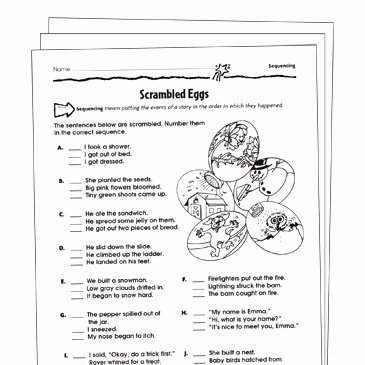 Sequence Worksheets 3rd Grade Sequencing Grade 3 Collection
