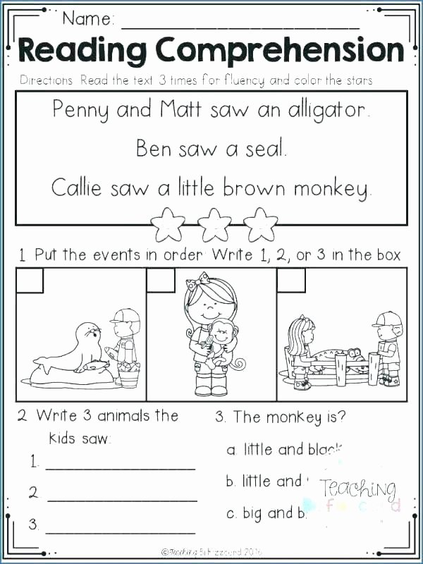 Sequence Worksheets for 3rd Grade for Kindergarten Printable Preschoolers Cut and Paste Story