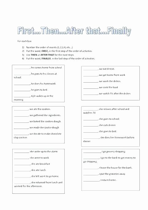 Sequence Worksheets for 3rd Grade Worksheet Sequencing events Worksheets Sequence Image