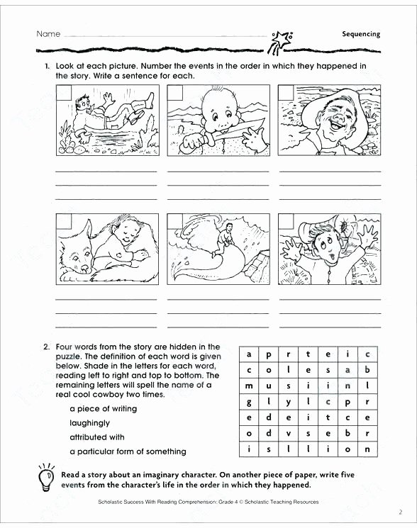 Sequence Worksheets for Kids Jack and the Beanstalk Worksheets Sequencing