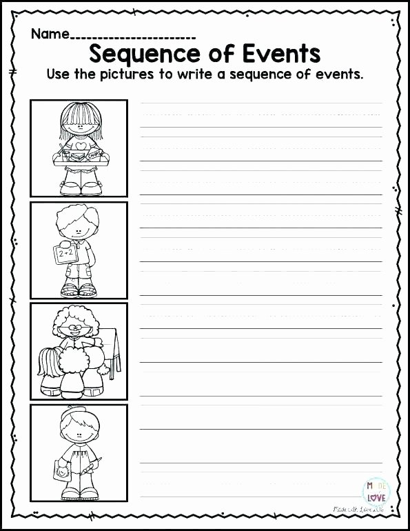 Sequencing events Worksheet Sequence events Worksheets Grade Spelling Ideas