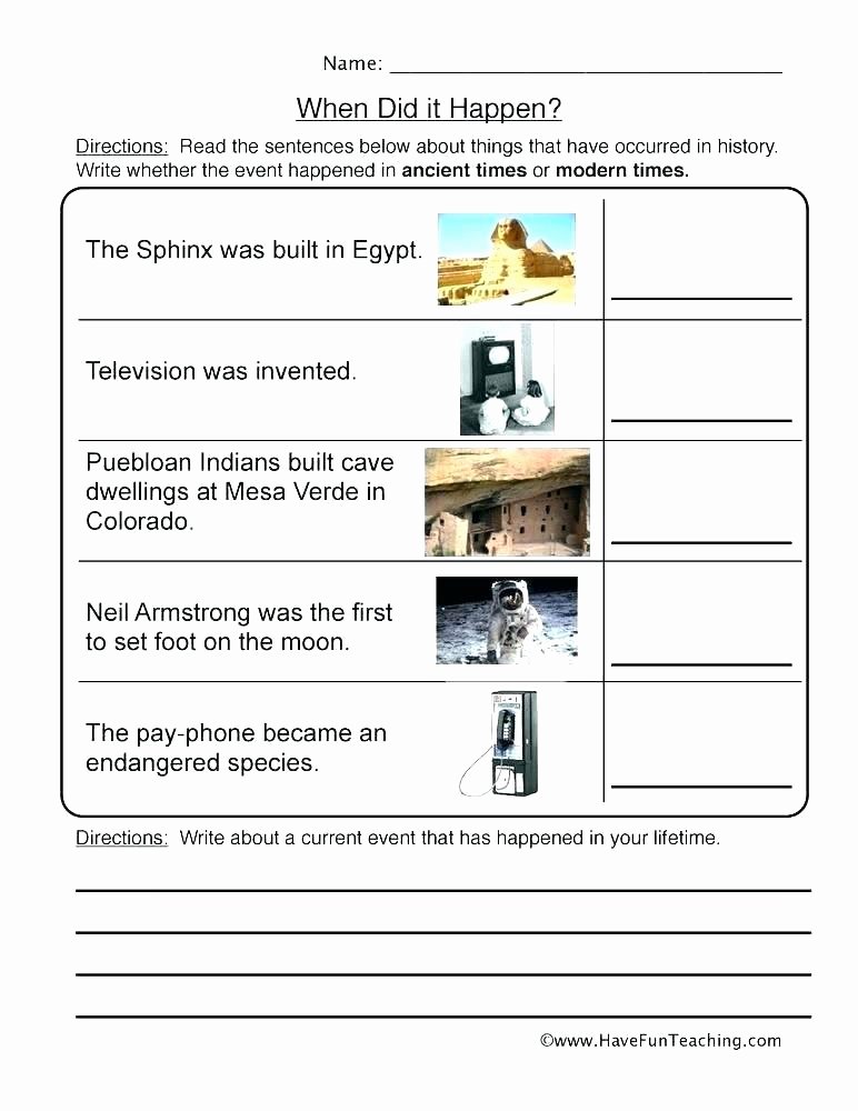 Sequencing events Worksheets Current events Lesson Plans for Middle School Worksheet