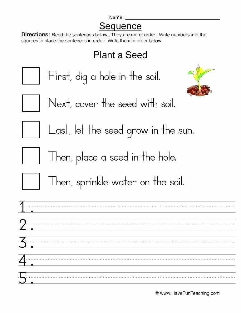 Sequencing Reading Worksheets Sequence events Worksheets Sequencing Grade 5 Free Cut