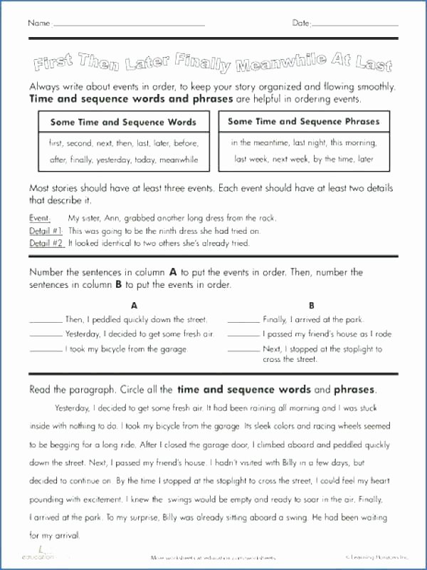 Sequencing Worksheet 2nd Grade Luxury Sequence Story Worksheets Sequencing Grade for Melting