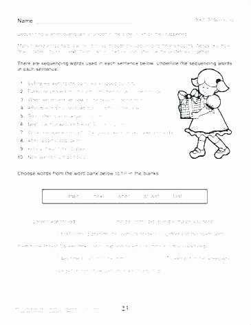 Sequencing Worksheets 2nd Grade Worksheet Sequencing events Worksheets Sequence Image