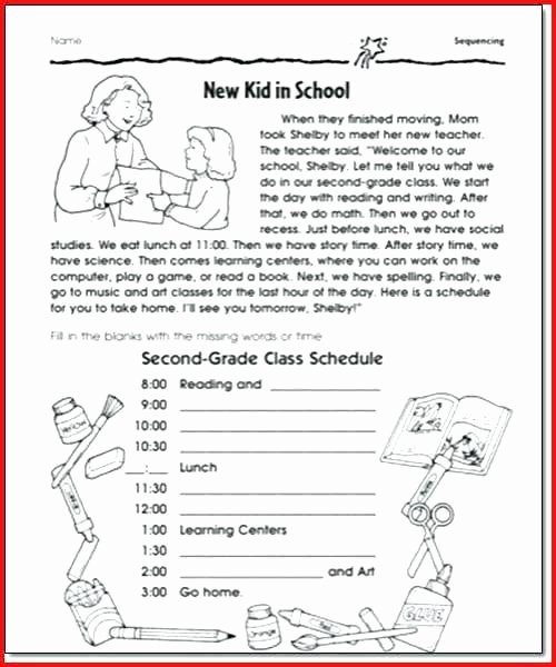 Sequencing Worksheets for 1st Grade Free Printable Sequence events Worksheets Grade