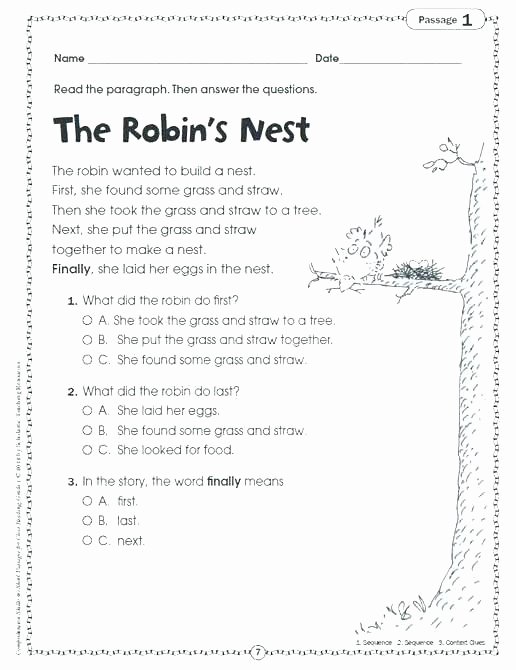 Sequencing Worksheets for 2nd Grade Story Sequencing Worksheets for Grade Kindergarten Short