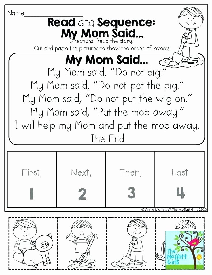 Sequencing Worksheets Middle School Reading Prehension Sequencing Worksheets 3rd Grade