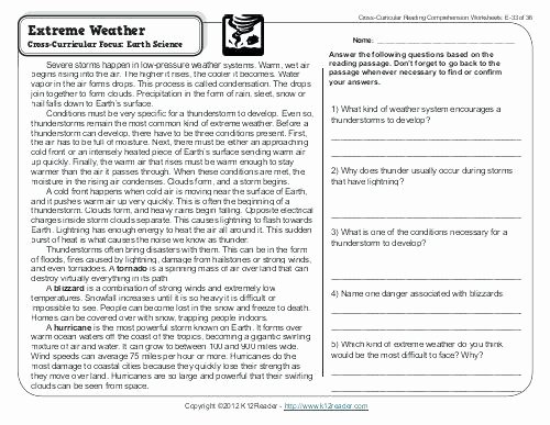 Severe Weather Worksheets Trace Words that Begin with Letter sound E Read and Write