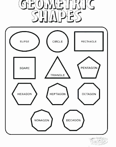 Shapes Worksheets for Kindergarten Pdf Shapes Coloring Pages for Preschoolers – Rusticrobin